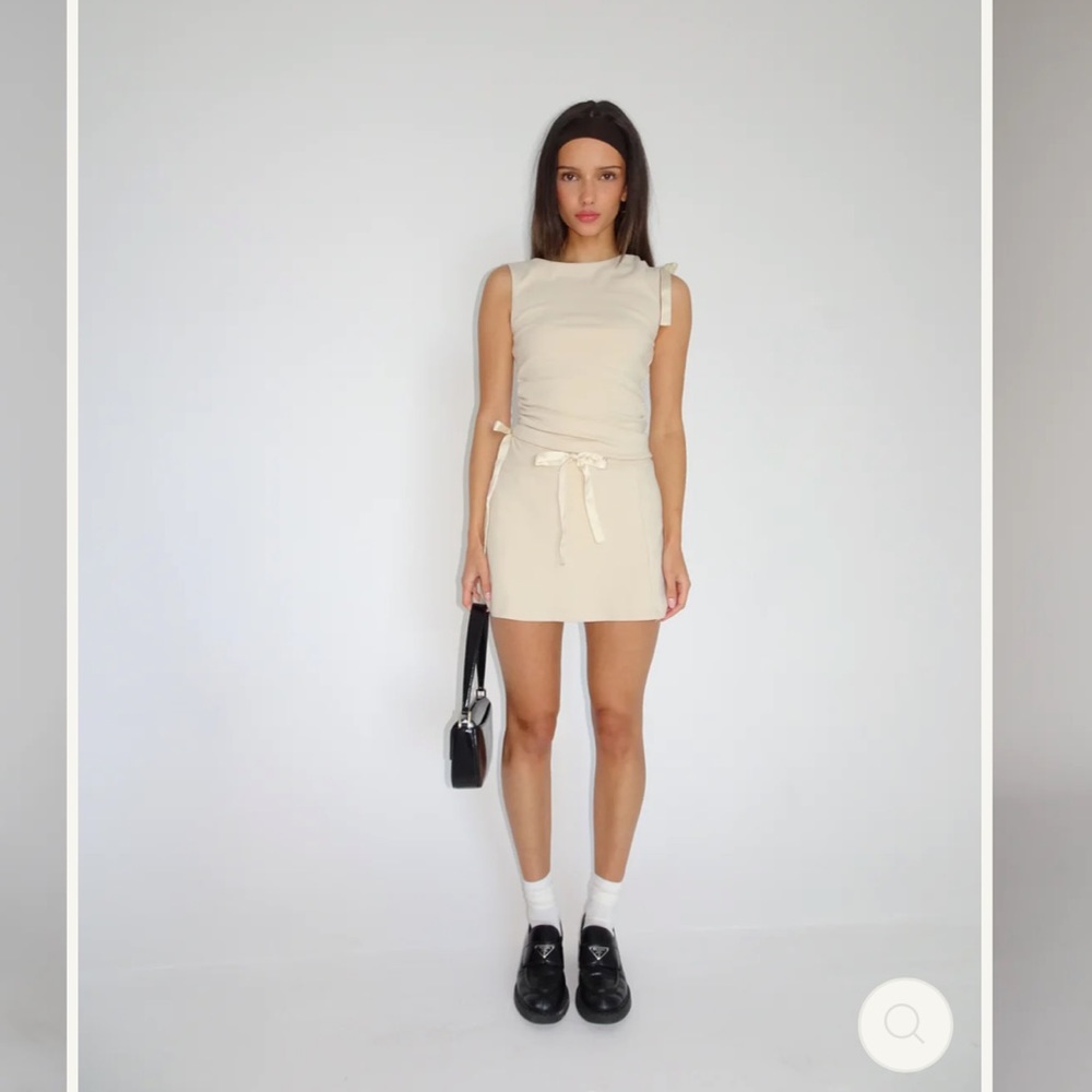 Amelie Tejie Tie Up Skort in Buttercream (NWT) - Picture 7 of 11
